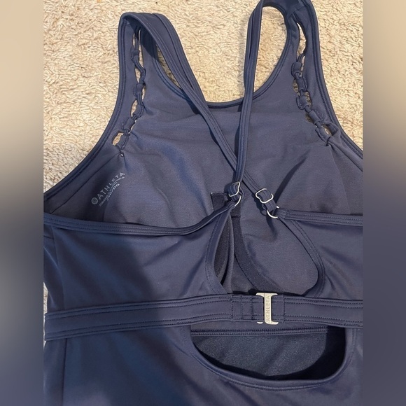 Blue Athleta adjustable strap bathing suit size 34 d/DD - Picture 5 of 6